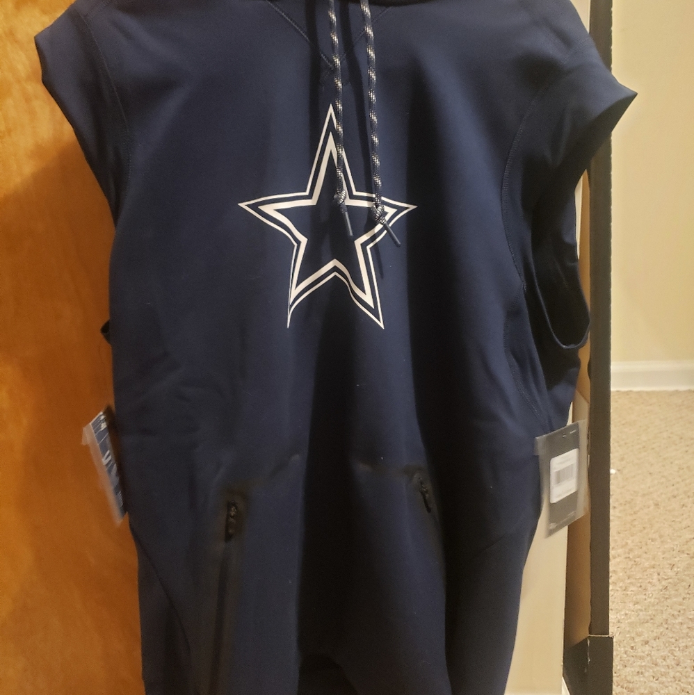 NWT Dallas cowboys therma sleeveless hoodie